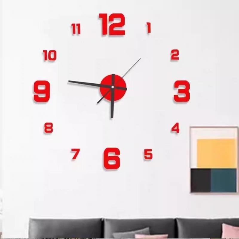 Luminous Wall Clock Self-Adhesive/Simple Decoration Suitable for Living Room and Bedroom