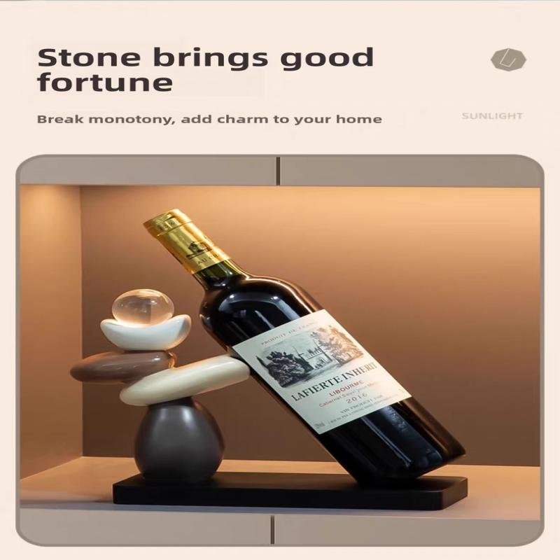 Red Wine Rack Ornaments/Home Accessories, High-End and Light Luxury, Suitable for Living Rooms
