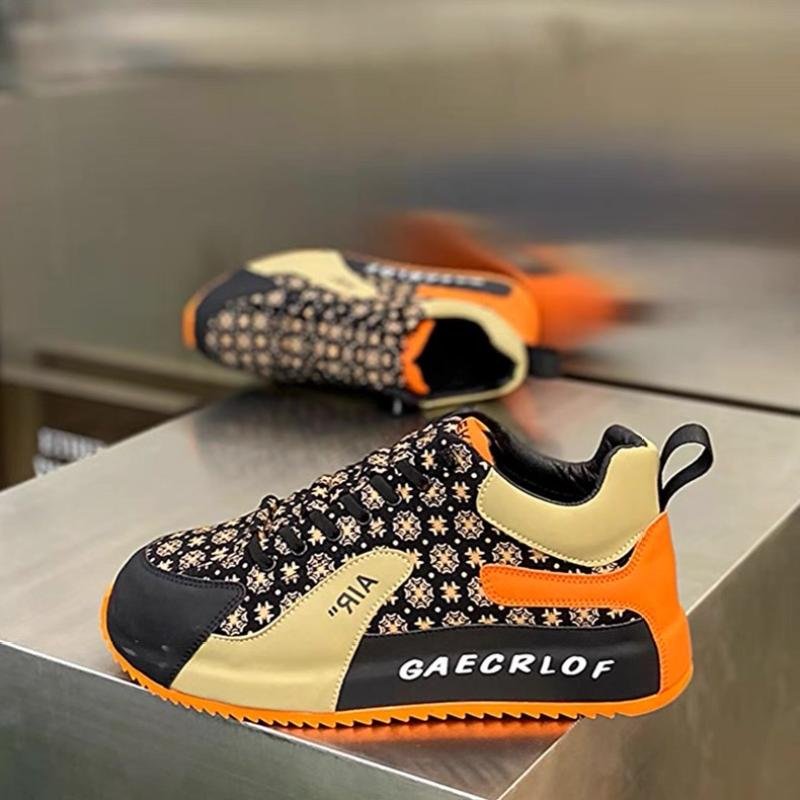 Height-Increasing Thick-Soled Casual Shoes, Printed Trendy Autumn Men's Style