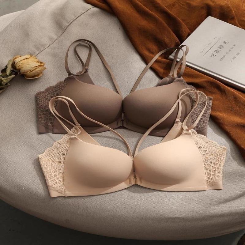 Bra Set Without Underwire, Push-Up, Makes Small Breasts Look Bigger, Women's Style