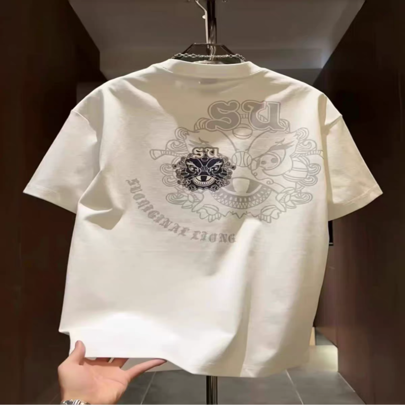 Outlet~ Brand Export Counter Clearance, Bargain Niche Trendy Brand New Pure Cotton Printed Short-Sleeve T-Shirt for Women