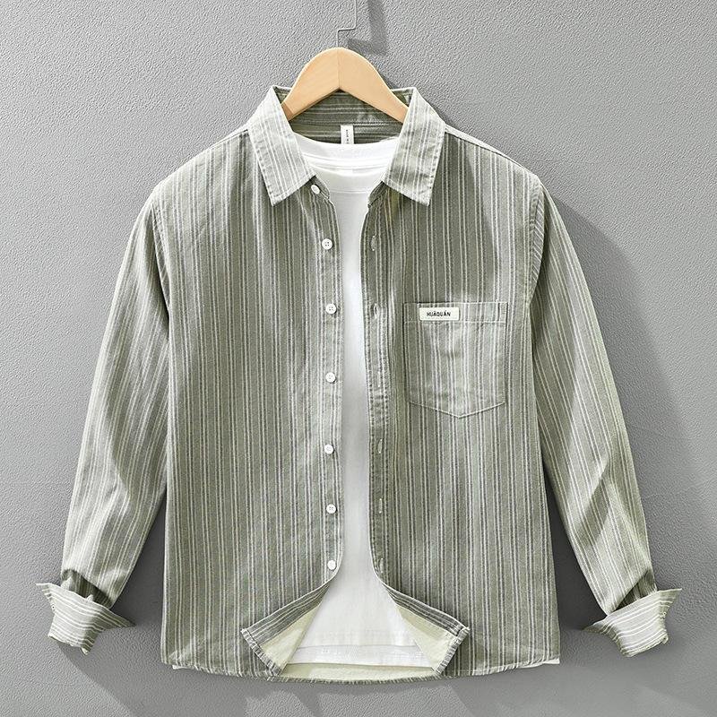 Men's Casual Long Sleeve Shirt 100% Cotton Soft Breathable Wrinkle-Resistant Button-Down Daily/Office Wear Customizable OEM ODM