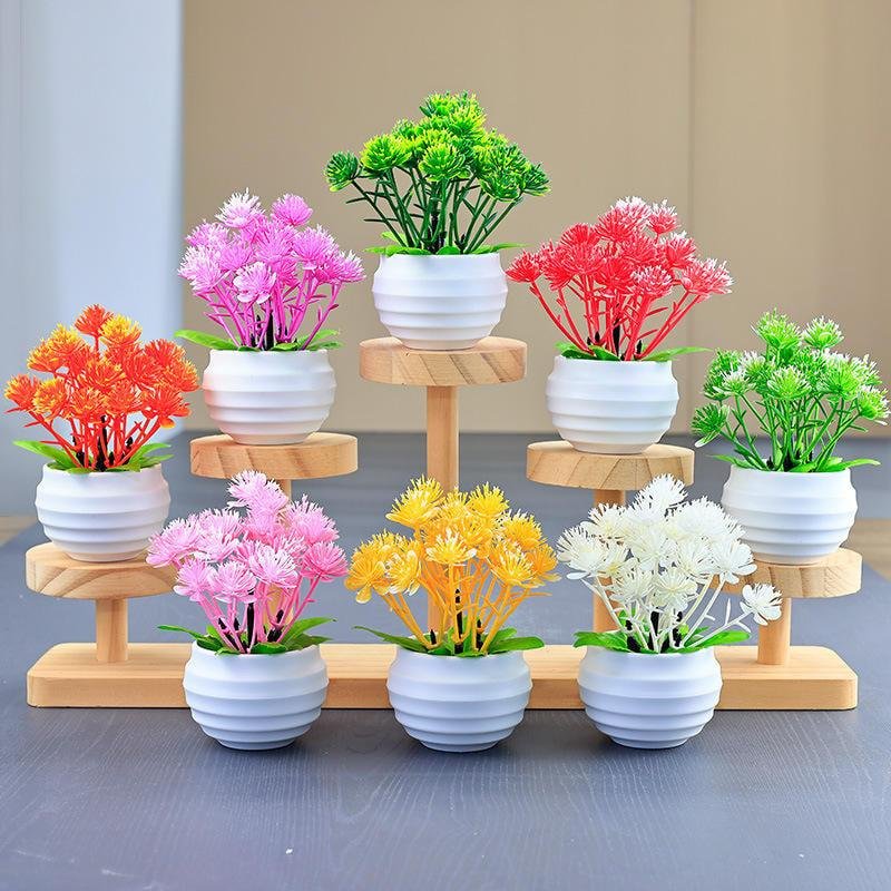 Wholesale Artificial Mini Succulent Plastic Pot Sets Faux Plants Gift Home Decor Accents