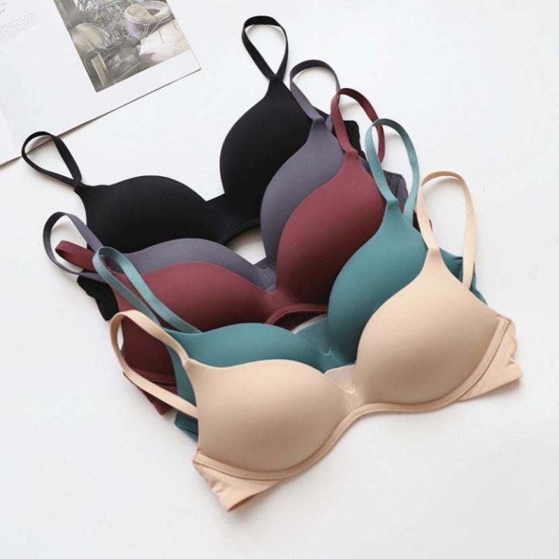 Dropshipping Women Traceless Bra Sets Seamless Underwear Backless Vest Sexy Padded Bralette Lingerie Ultrathin Bra Brief Sets