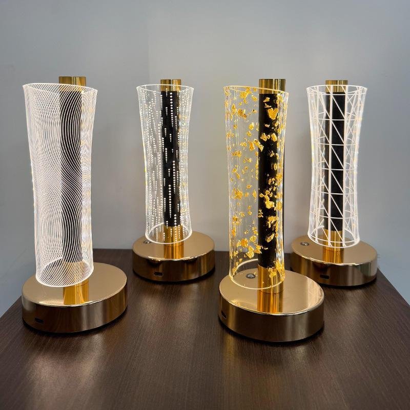 Various Shaped Acrylic Night Lights Ambient Table Lamps Creative Night Lights