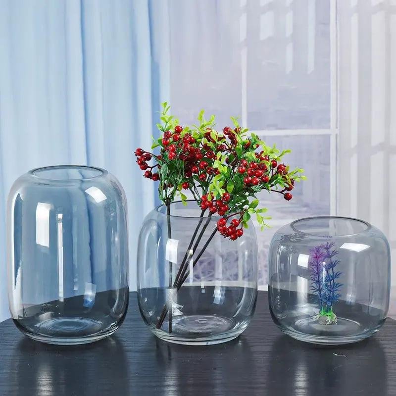 Minimalist Table Vase Hydroponic Moss Miniature Landscape Green Plant Pot Clear Glass Vase