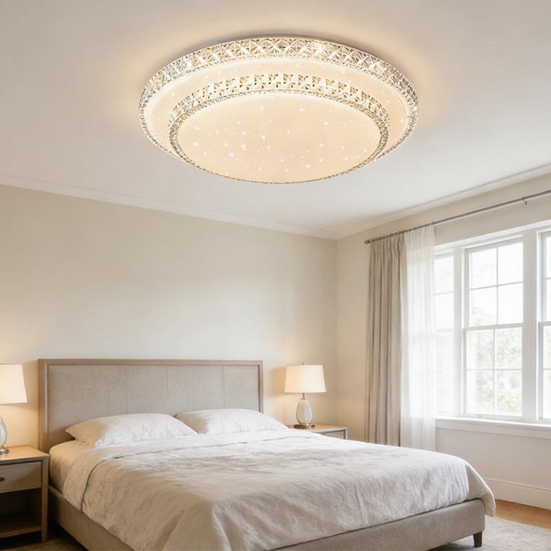 Modern LED Ceiling Light for Bedroom with Adjustable Brightness and Energy Saving