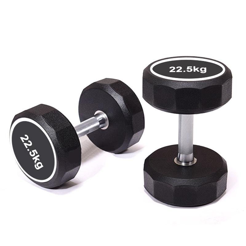 High Quality Cheap Professional Manufacture Wholesale Gym TPU Coated PU Dumbbell Adjustable Comfortable Handle Anti-Slip 5-100LB