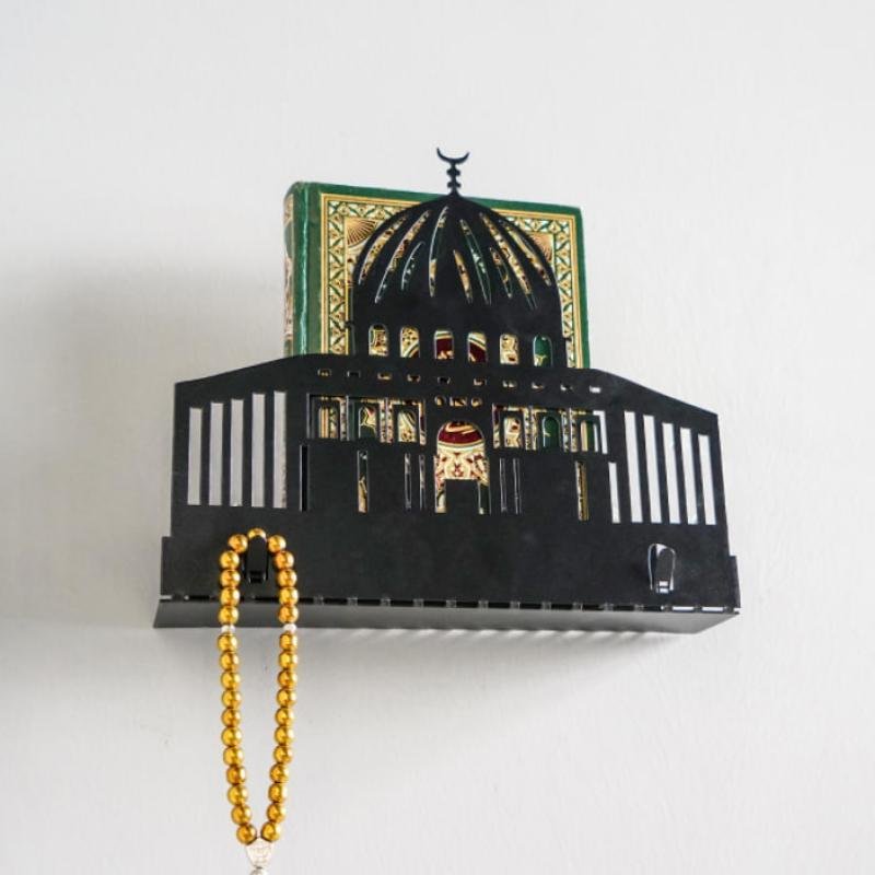 Durable Islamic Decor Arabic Wall Mount Coat Rack metal Key Hanger