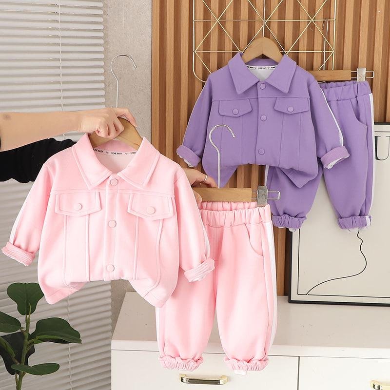 Customizable Summer Spring Long Sleeved Long Pants Two-piece Set Girl Kids Boutique Clothing Sets for 8-9 Years Old Girls