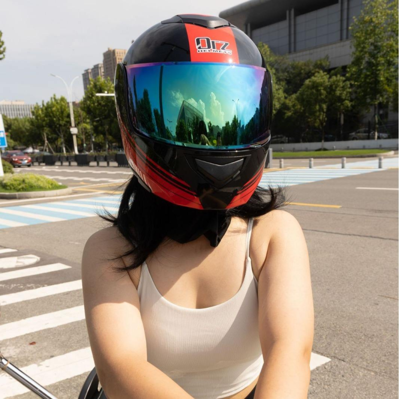 Dual-Use Racing and Running Helmet Electric Motorcycle Dual-Lens Open-Face Full-Face Universal Riding