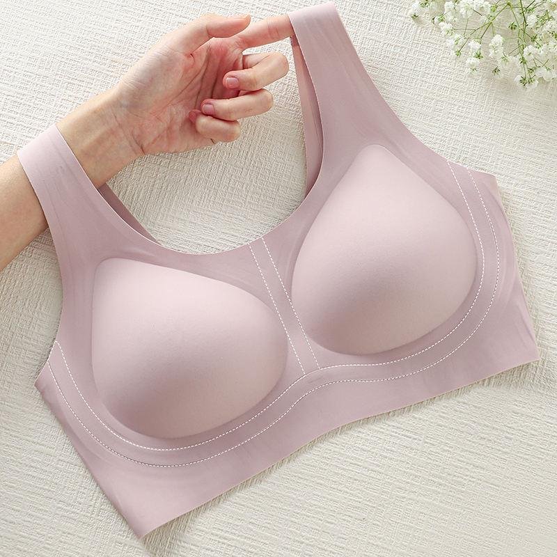 High Quality Wide Strap Tank No Removable Pads Minimizer for Large Bust Push up Wireless Invisible Seamless Fit Plus Size Bra