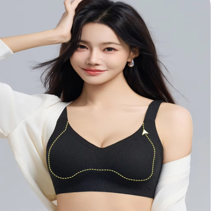 In-stock Wholesale Breathable Deep V Ribbed Adjustable Strap U Back Fit Everyday Soft One Piece Seamless Design Lingerie