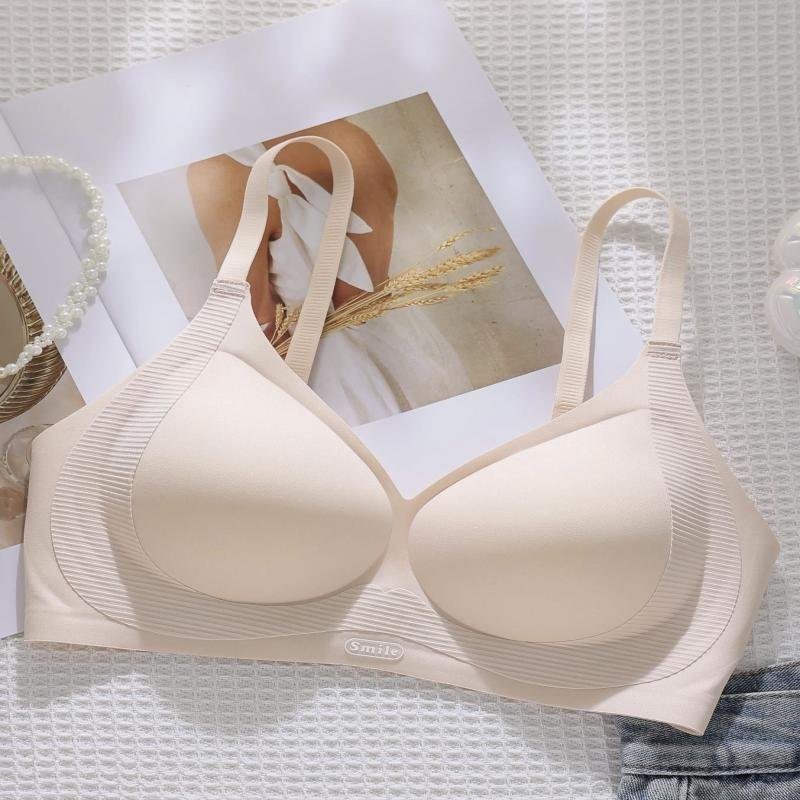 Seamless Smooth One-Piece Semi-Fixed Cup Shaping Push-Up Ladies Bra Soft Lifting & Wireless Comfort China Wholesale Supplier