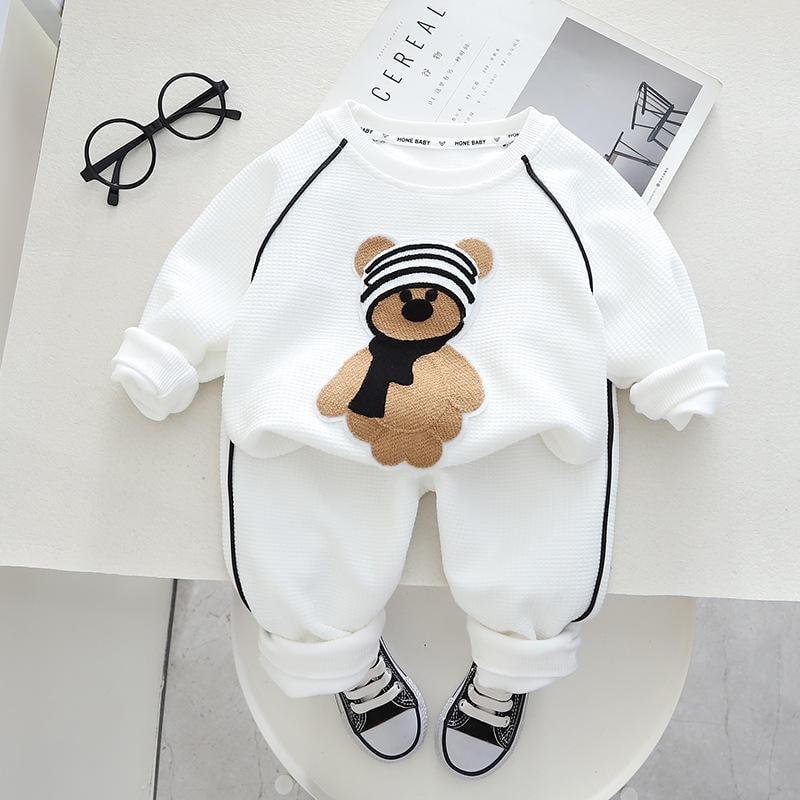New Fashion Baby Boy Clothing Set 2pcs Cute Long Sleeve T-Shirt+Denim Pants Cartoon Children Boys Clothes Suit Kids Outfit 0-5Y