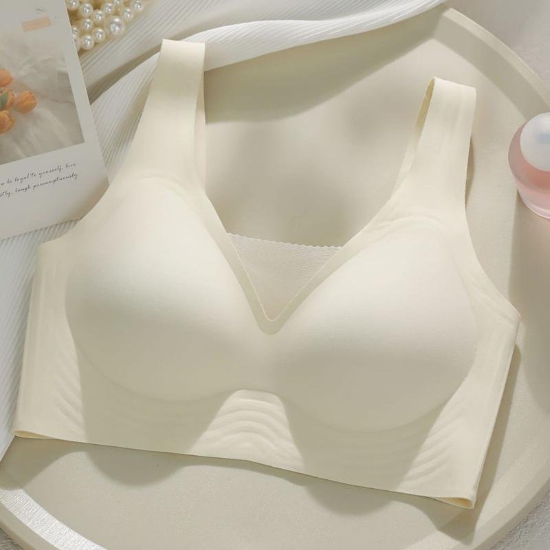 Women Wire Free Everyday Breathable Adjustable Large Chest Anti Sagging Traceless Breast Adhesive Support Plus Size Bra