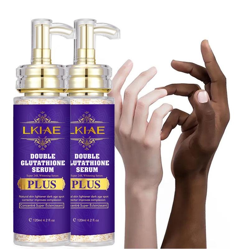 24K Gold Super Whitening Essence Discoloration Correcting Underarm,Finger Anti Aging Lightening Serum for Black Skin