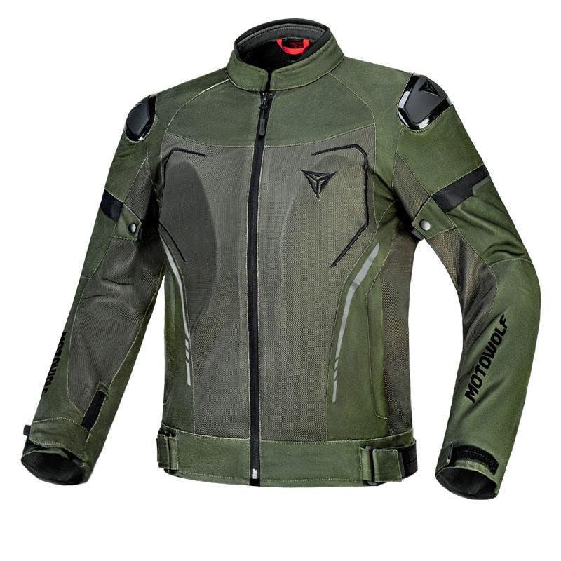Summer Breathable Mesh Motorcycle Jacket with CE Protective Armor Outdoor Breathable Moto Jacket