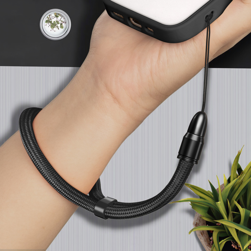 Wholesale OEM Brand Model YX2026-0103 Multicolor Polyester Mobile Phone Lanyard Adjustable Wrist Rope Short Style 360 Strap